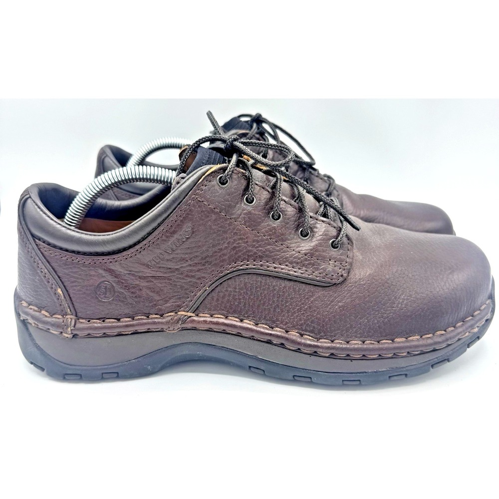 Red Wing 6704 Steel Toe Work Shoes Brown Leather Oxford Mens 9.5 D SD ASTM